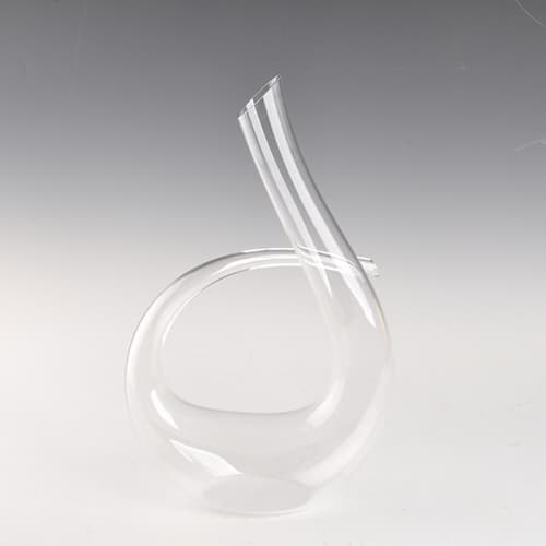 Swan Shape High White Glass Hand Made Decanter for Wine